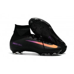 Nike Mercurial Superfly 5 FG ACC Nouvelles Chaussure de Foot Noir Orange