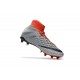 Chaussures Nouvel Nike Hypervenom Phantom III DF FG Rouge Gris