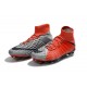 Chaussures Nouvel Nike Hypervenom Phantom III DF FG Rouge Gris