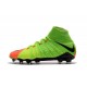 Chaussures Nouvel Nike Hypervenom Phantom III DF FG Vert Orange Noir