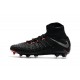 Chaussures Nouvel Nike Hypervenom Phantom III DF FG Noir Argent