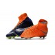 Chaussures Nouvel Nike Hypervenom Phantom III DF FG Orange Bleu