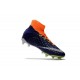 Chaussures Nouvel Nike Hypervenom Phantom III DF FG Orange Bleu