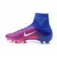 Nike Crampon Football 2017 Mercurial Superfly V FG Rose Bleu Blanc