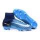 Nike Crampon Football 2017 Mercurial Superfly V FG Bleu Blanc Noir