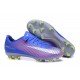 Nike Mercurial Vapor XI FG Nouvelles Chaussures de Foot Rose Bleu Argent