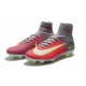 Nike Crampon Football 2017 Mercurial Superfly V FG Rose Gris Blanc