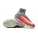 Nike Crampon Football 2017 Mercurial Superfly V FG Rose Gris Blanc