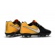 Chaussures de Football 2017 Nike Tiempo Legend VII FG ACC Noir Jaune