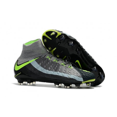 Crampons 2017 Nike Hypervenom Phantom III Dynamic Fit FG ACC Air Max Gris Noir