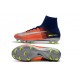 Nike Crampon Football 2017 Mercurial Superfly V FG Bleu Royal Chrome Carmin