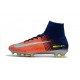 Nike Crampon Football 2017 Mercurial Superfly V FG Bleu Royal Chrome Carmin