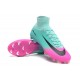 Nike Crampon Football 2017 Mercurial Superfly V FG Bleu Rose