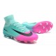 Nike Crampon Football 2017 Mercurial Superfly V FG Bleu Rose