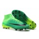 Chaussure de Foot Neuf Nike Mercurial Superfly 5 FG Vert Noir