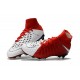 Chaussures Nouvel Nike Hypervenom Phantom III DF FG Rouge Blanc