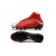 Chaussures Nouvel Nike Hypervenom Phantom III DF FG Rouge Blanc