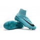 Chaussure de Foot Neuf Nike Mercurial Superfly 5 FG Bleu Noir