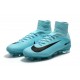 Chaussure de Foot Neuf Nike Mercurial Superfly 5 FG Bleu Noir