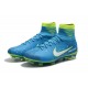 Chaussure de Foot Neuf Nike Mercurial Superfly 5 FG Neymar Bleu Blanc