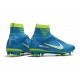 Chaussure de Foot Neuf Nike Mercurial Superfly 5 FG Neymar Bleu Blanc