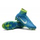 Chaussure de Foot Neuf Nike Mercurial Superfly 5 FG Neymar Bleu Blanc