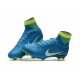 Chaussure de Foot Neuf Nike Mercurial Superfly 5 FG Neymar Bleu Blanc