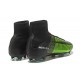 Chaussure de Foot Neuf Nike Mercurial Superfly 5 FG Vert Noir