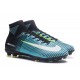 Chaussure de Foot Neuf Nike Mercurial Superfly 5 FG Bleu Jaune