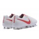 Chaussures de Football 2017 Nike Tiempo Legend VII FG ACC Blanc Rouge