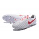 Chaussures de Football 2017 Nike Tiempo Legend VII FG ACC Blanc Rouge