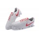 Chaussures de Football 2017 Nike Tiempo Legend VII FG ACC Blanc Rouge