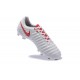 Chaussures de Football 2017 Nike Tiempo Legend VII FG ACC Blanc Rouge