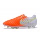 Chaussures de Football 2017 Nike Tiempo Legend VII FG ACC Orange Blanc