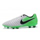 Nike Cuir Crampons Foot Tiempo Legend 7 FG Homme - Blanc Vert