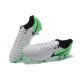 Nike Cuir Crampons Foot Tiempo Legend 7 FG Homme - Blanc Vert