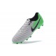 Nike Cuir Crampons Foot Tiempo Legend 7 FG Homme - Blanc Vert