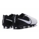 Nike Cuir Crampons Foot Tiempo Legend 7 FG Homme - Blanc Noir