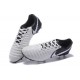 Nike Cuir Crampons Foot Tiempo Legend 7 FG Homme - Blanc Noir