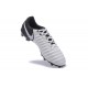 Nike Cuir Crampons Foot Tiempo Legend 7 FG Homme - Blanc Noir