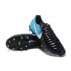 Nike Cuir Crampons Foot Tiempo Legend 7 FG Homme - Noir Bleu