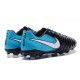 Nike Cuir Crampons Foot Tiempo Legend 7 FG Homme - Noir Bleu