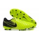 Nike Cuir Crampons Foot Tiempo Legend 7 FG Homme - Vert Noir