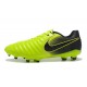 Nike Cuir Crampons Foot Tiempo Legend 7 FG Homme - Vert Noir