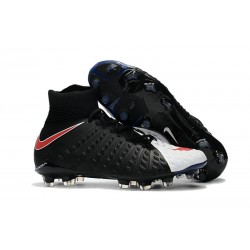 Crampons 2017 Nike Hypervenom Phantom III Dynamic Fit FG ACC Noir Blanc Rouge