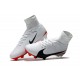 Chaussure de Foot Neuf Nike Mercurial Superfly 5 FG Blanc Rouge Noir