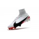 Chaussure de Foot Neuf Nike Mercurial Superfly 5 FG Blanc Rouge Noir