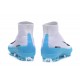 Chaussure de Foot Neuf Nike Mercurial Superfly 5 FG Blanc Bleu Noir