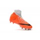 Nike Chaussures Hypervenom Phantom 3 DF FG Flyknit - Blanc Orange