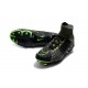 Nike Chaussures Hypervenom Phantom 3 DF FG Flyknit - Noir Vert